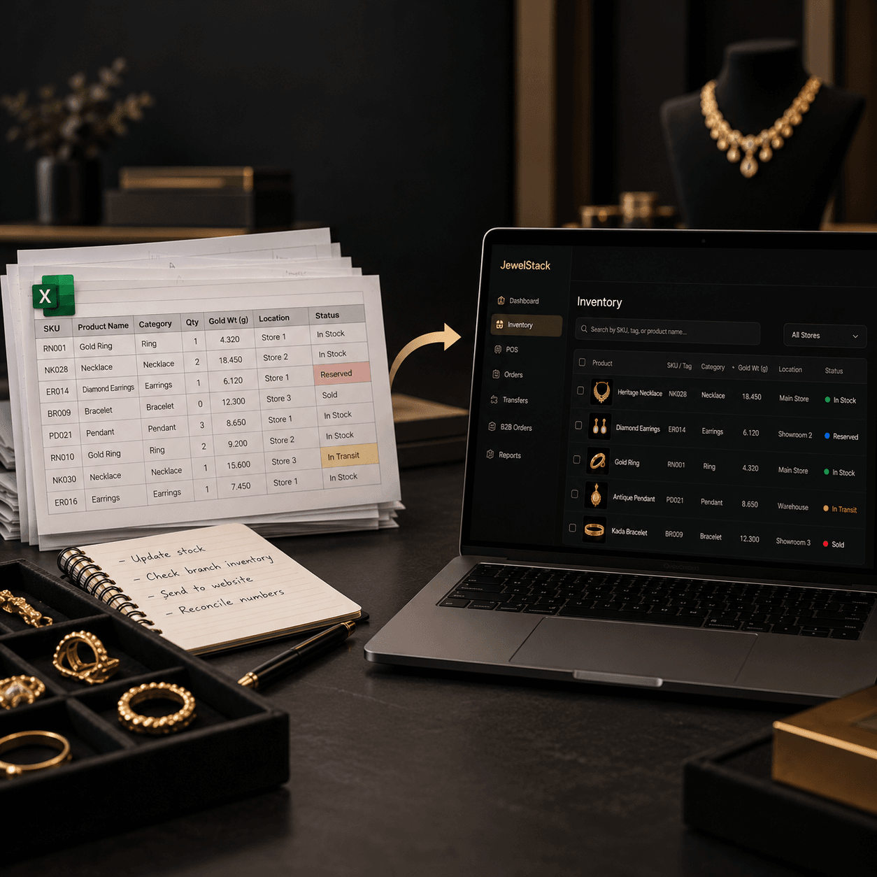 From Spreadsheets to Jewelstack