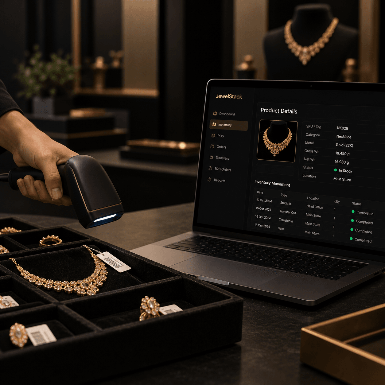 Luxury Jewellery Inventory Scan